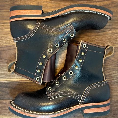 Nicks Falcon in Horween Dark Brown Waxed Flesh