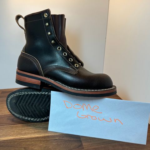 Nicks Falcon in Horween Dark Brown Waxed Flesh