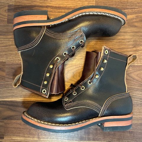 Nicks Falcon in Horween Dark Brown Waxed Flesh