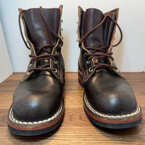 Nicks Falcon in Horween Dark Brown Waxed Flesh