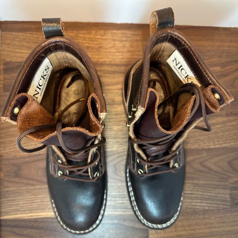 Nicks Falcon in Horween Dark Brown Waxed Flesh