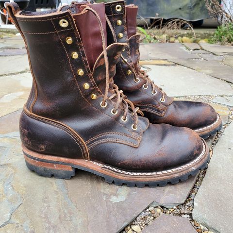 Nicks Overlander in Horween Dark Brown Waxed Flesh