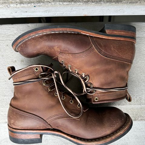 Nicks Falcon in Horween Whiskey Predator