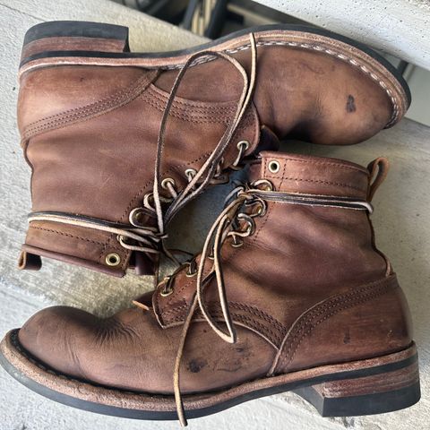 Nicks Falcon in Horween Whiskey Predator