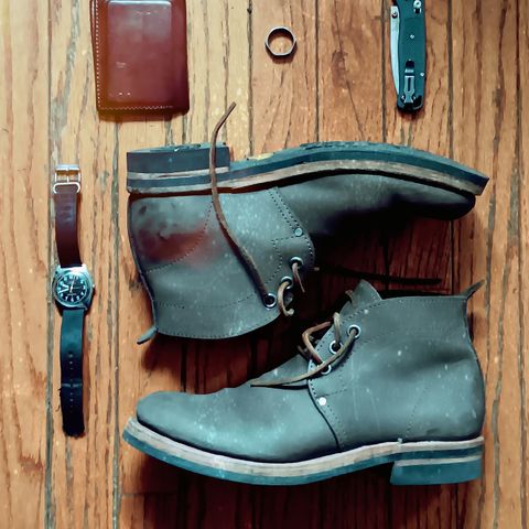 Blaise Boot Co. Traveler Chukka in Grease Trap Grey Nubuck