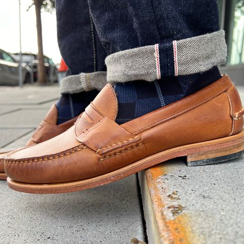 Rancourt & Co. Eastport Penny Loafer in Horween Tan Bulldog