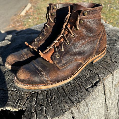 View photo of Truman Service Boot in Horween Java Waxed Flesh