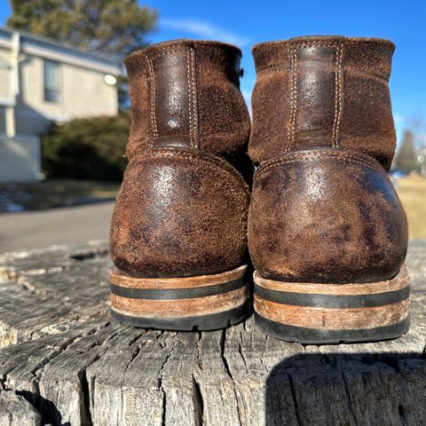 View photo of Truman Service Boot in Horween Java Waxed Flesh