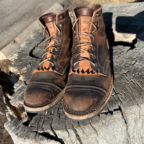 View photo of Truman Service Boot in Horween Java Waxed Flesh