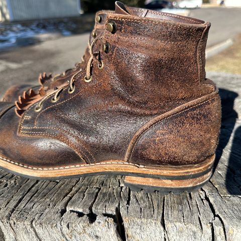 View photo of Truman Service Boot in Horween Java Waxed Flesh