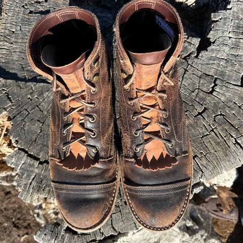 View photo of Truman Service Boot in Horween Java Waxed Flesh