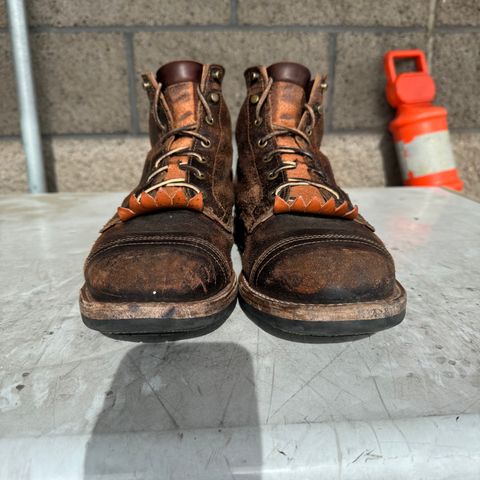 View photo of Truman Service Boot in Horween Java Waxed Flesh