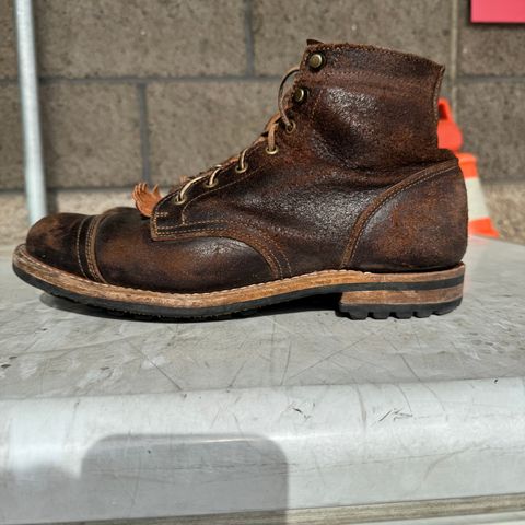 View photo of Truman Service Boot in Horween Java Waxed Flesh