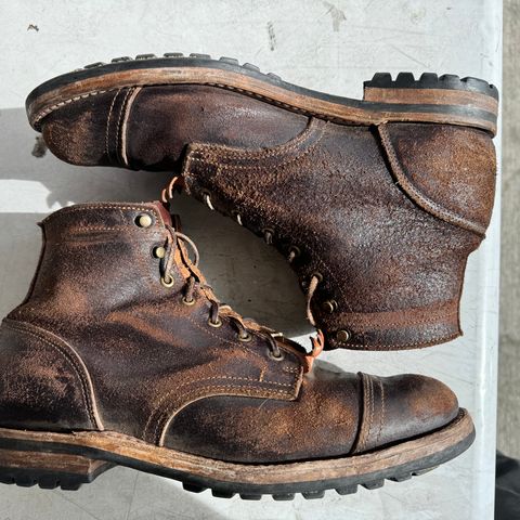 View photo of Truman Service Boot in Horween Java Waxed Flesh