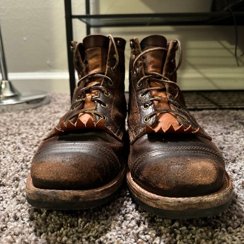 View photo of Truman Service Boot in Horween Java Waxed Flesh