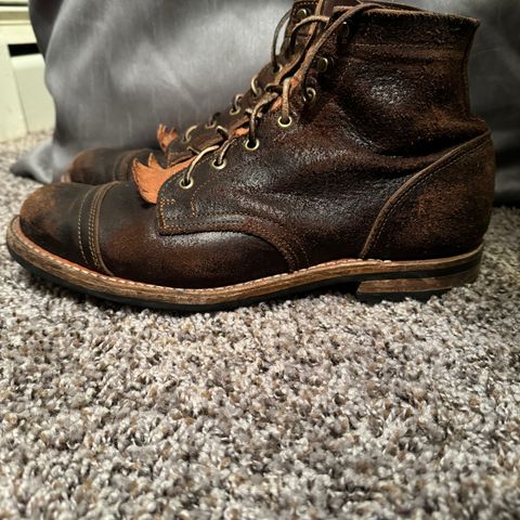 View photo of Truman Service Boot in Horween Java Waxed Flesh