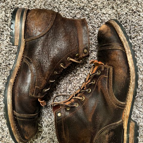 View photo of Truman Service Boot in Horween Java Waxed Flesh