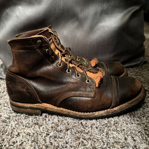 View photo of Truman Service Boot in Horween Java Waxed Flesh