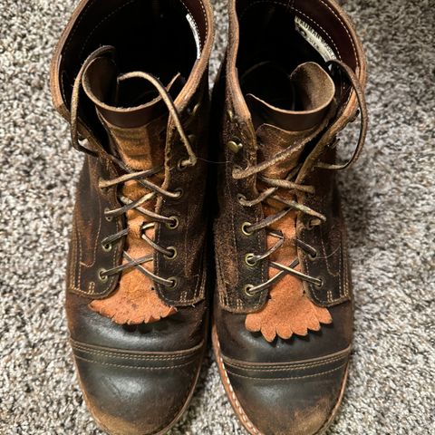 View photo of Truman Service Boot in Horween Java Waxed Flesh