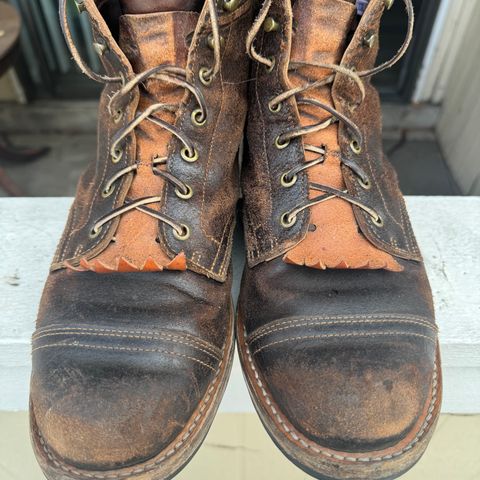 View photo of Truman Service Boot in Horween Java Waxed Flesh