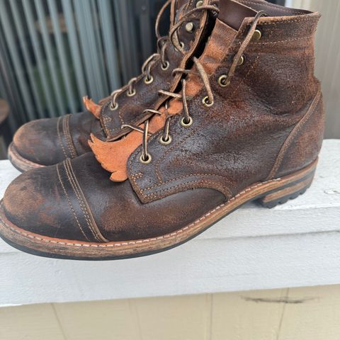 View photo of Truman Service Boot in Horween Java Waxed Flesh