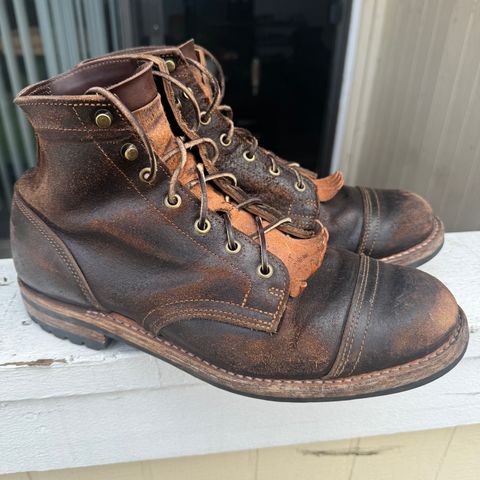 View photo of Truman Service Boot in Horween Java Waxed Flesh