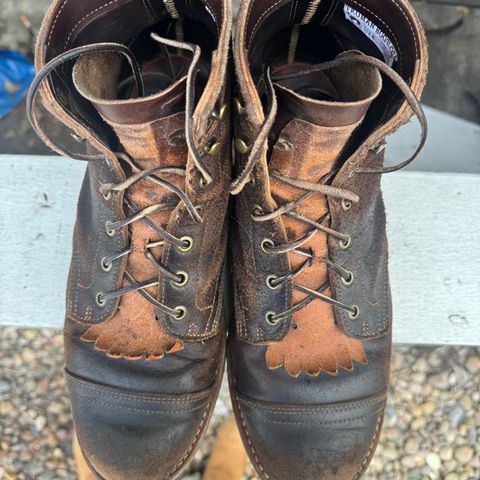 View photo of Truman Service Boot in Horween Java Waxed Flesh