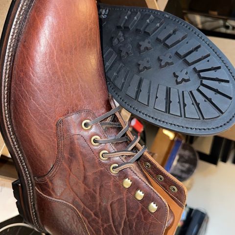 View photo of Grant Stone Diesel Boot in Seidel Walnut Bison