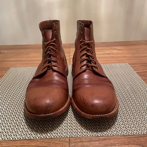 View photo of Oak Street Bootmakers Trench Boot in Horween Natural Chromexcel