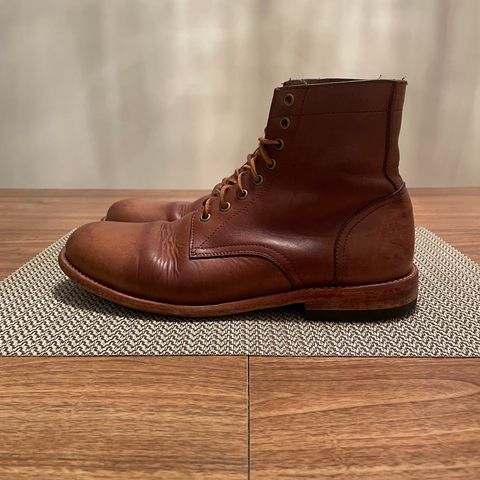 View photo of Oak Street Bootmakers Trench Boot in Horween Natural Chromexcel