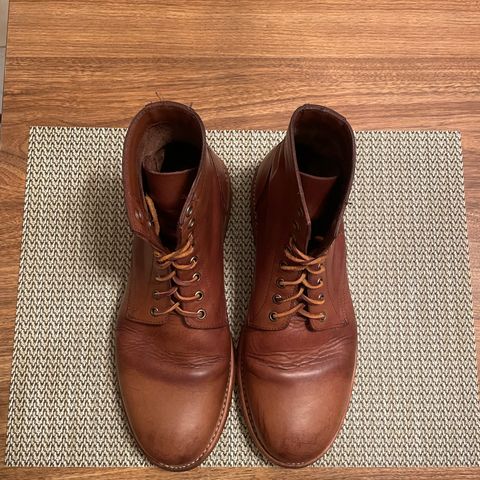 View photo of Oak Street Bootmakers Trench Boot in Horween Natural Chromexcel