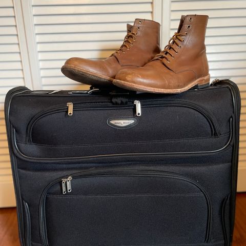 View photo of Oak Street Bootmakers Trench Boot in Horween Natural Chromexcel