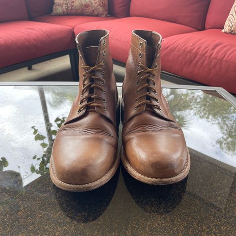 View photo of Oak Street Bootmakers Trench Boot in Horween Natural Chromexcel