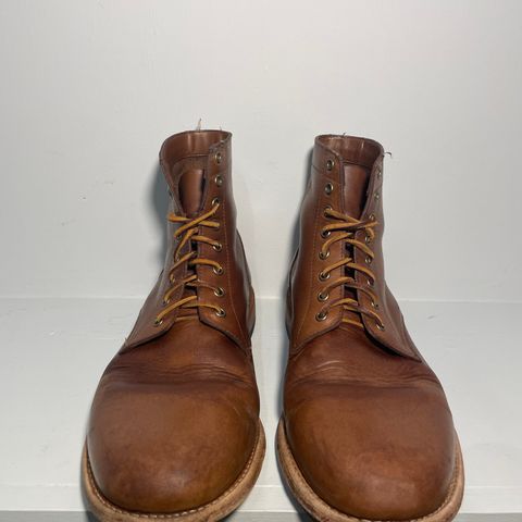 View photo of Oak Street Bootmakers Trench Boot in Horween Natural Chromexcel