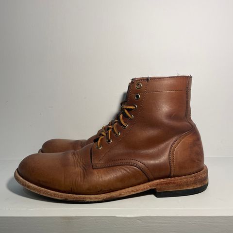 View photo of Oak Street Bootmakers Trench Boot in Horween Natural Chromexcel