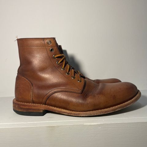 View photo of Oak Street Bootmakers Trench Boot in Horween Natural Chromexcel