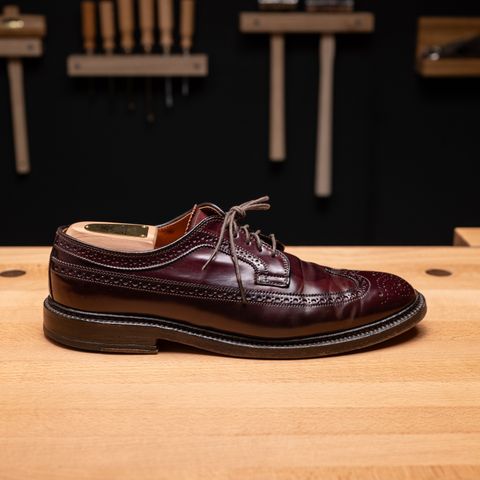 Alden Long Wing Blucher in Horween Color 8 Shell Cordovan