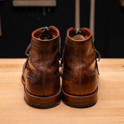 View photo of Alden Wingtip Boot in Horween Natural Chromexcel