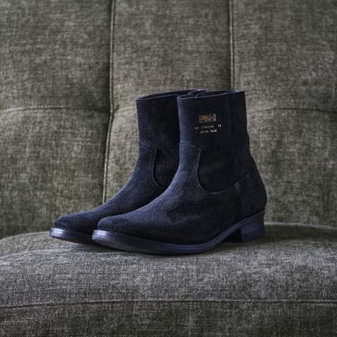 Addict Boots AB-05 Zip Western Boots in Black Steerhide