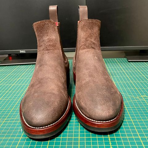 Benzein The Seventh Chelsea Boot in Indonesian Brown Waxed Flesh