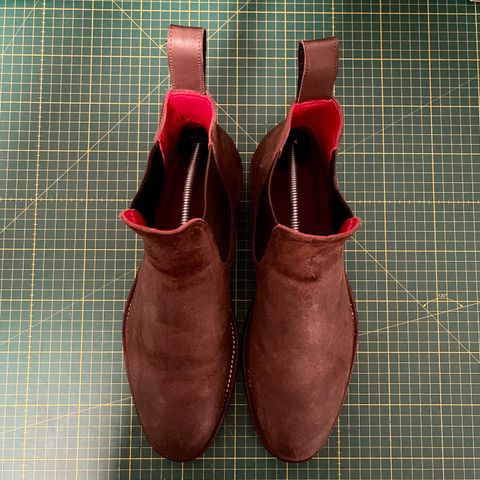 Benzein The Seventh Chelsea Boot in Indonesian Brown Waxed Flesh