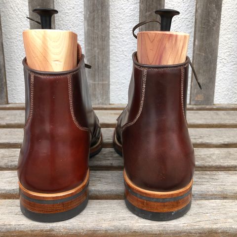 View photo of Viberg Service Boot in Horween Color 4 Shell Cordovan