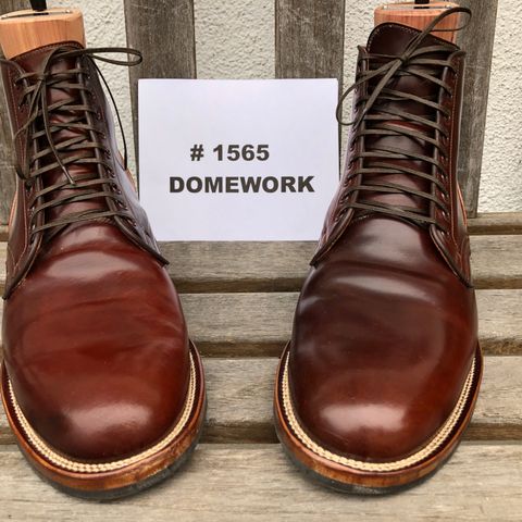 View photo of Viberg Service Boot in Horween Color 4 Shell Cordovan