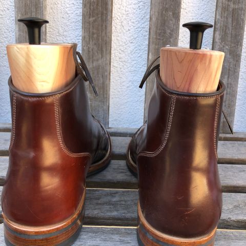 View photo of Viberg Service Boot in Horween Color 4 Shell Cordovan