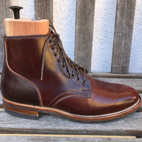 View photo of Viberg Service Boot in Horween Color 4 Shell Cordovan