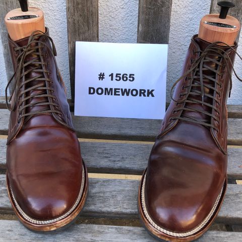 View photo of Viberg Service Boot in Horween Color 4 Shell Cordovan