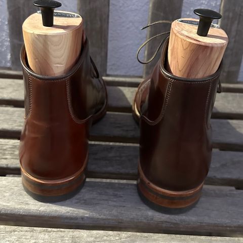 View photo of Viberg Service Boot in Horween Color 4 Shell Cordovan