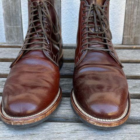 View photo of Viberg Service Boot in Horween Color 4 Shell Cordovan