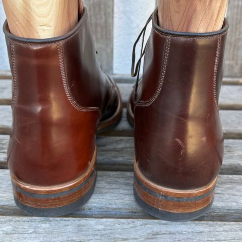 View photo of Viberg Service Boot in Horween Color 4 Shell Cordovan