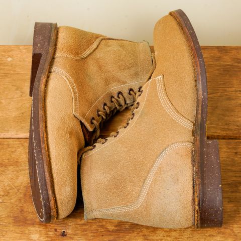 View photo of Oak Street Bootmakers Field Boot in Horween Marine Field Roughout